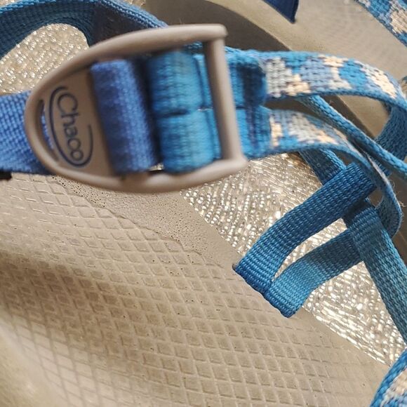 CHACO - ZX1 Womens Blue Gray Sandals Size 10 - Picture 6 of 8